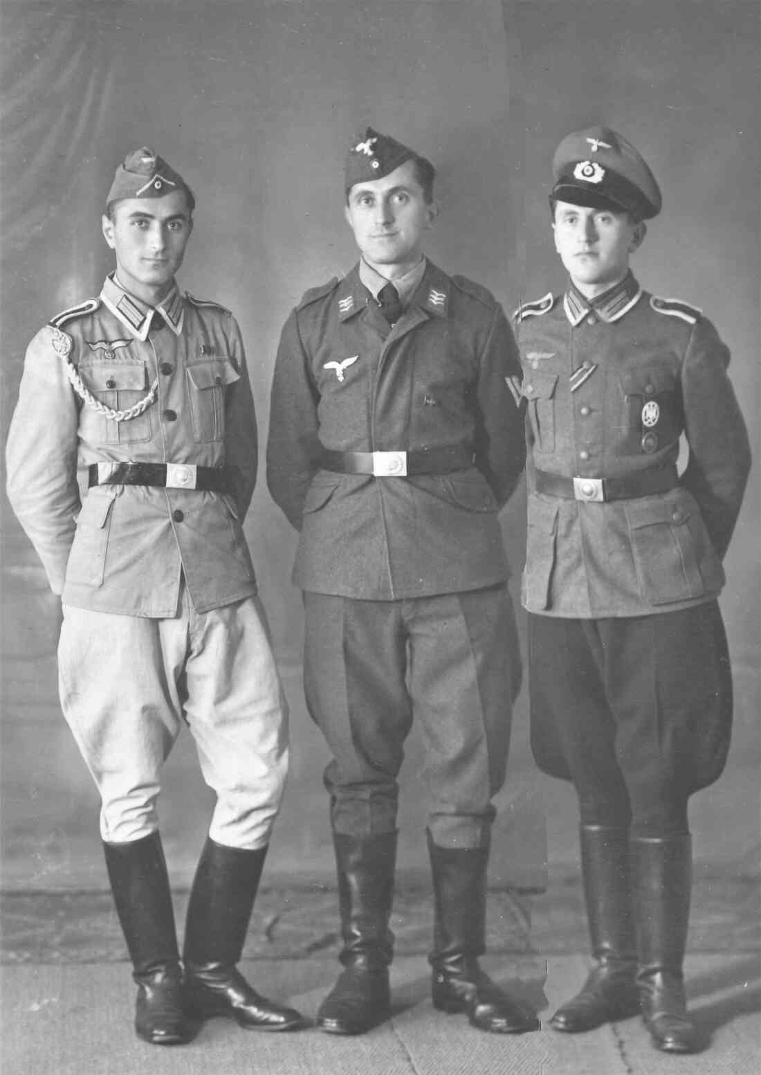 Ernst, Josef und Karl Tölly als Soldaten der Deutschen Wehrmacht