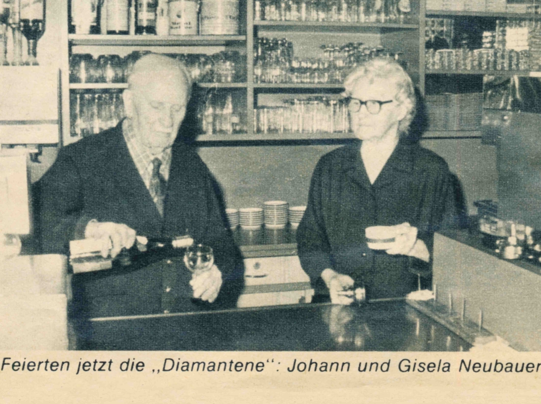 Gasthof Neubauer: Diamantene Hochzeit Gisela (*1899/+1980) und Johann Neubauer (*1893/+1981)