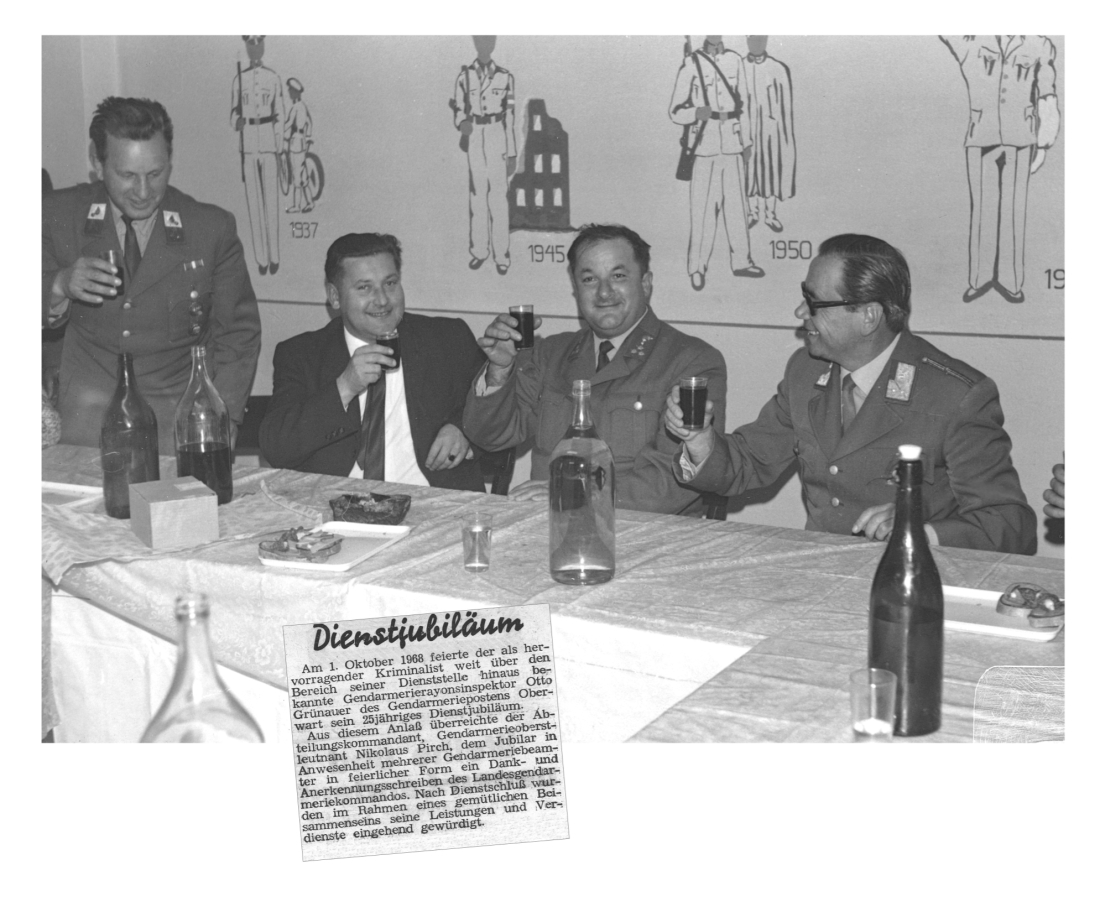 Gendarmerie: Rayonsinspektor Otto Grünauer feiert sein 25jähriges Dienstjubiläum