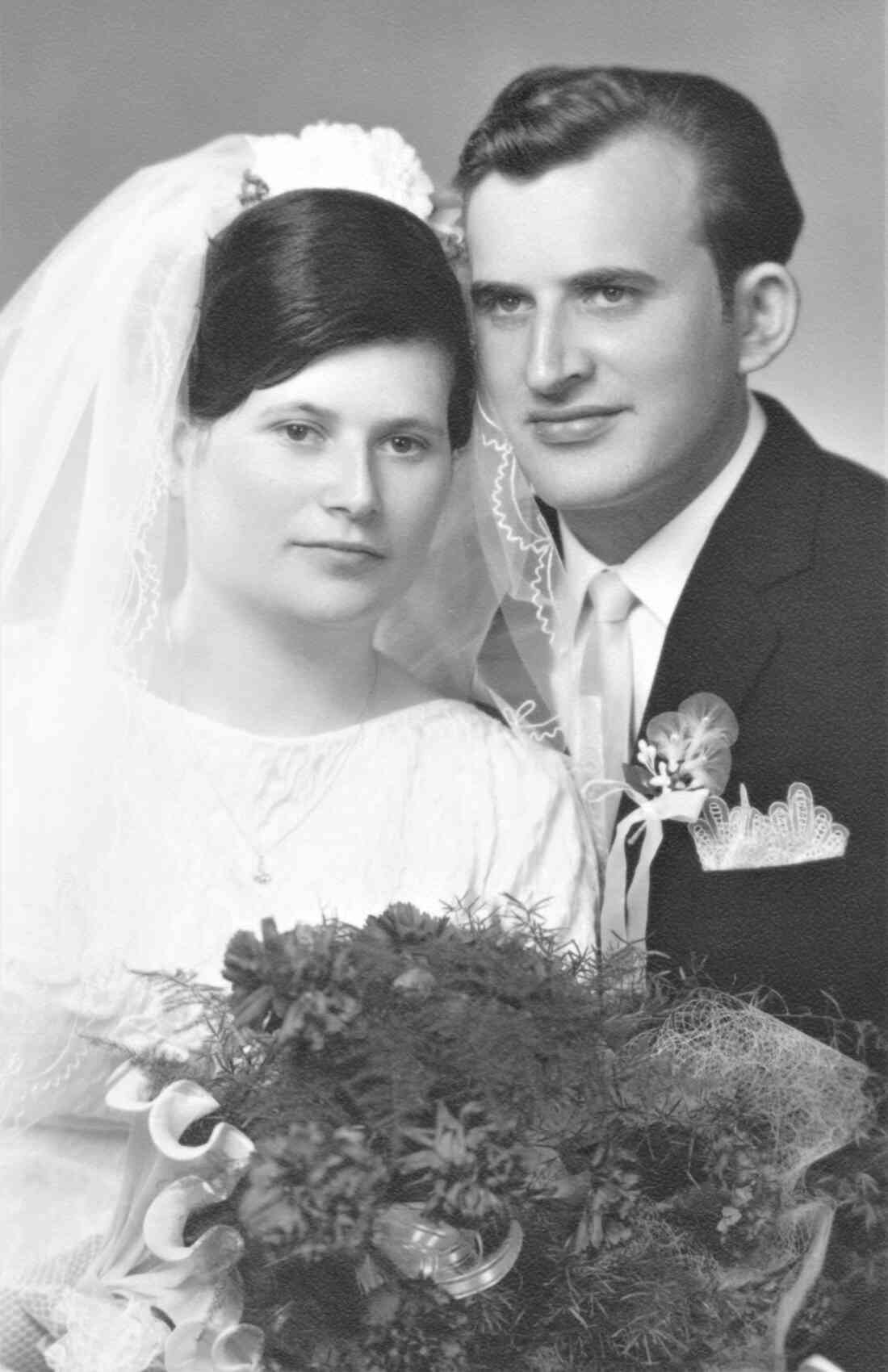 Das Hochzeitspaar Elsa Benkö (*1946 / +2002) und Ludwig Baliko (*1942 / +2015)