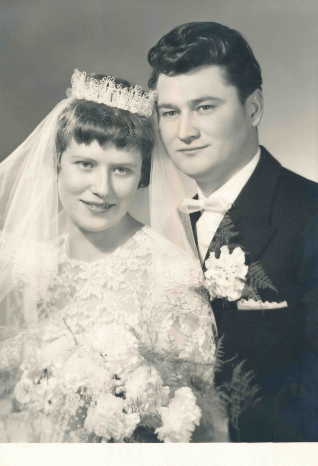 Das Hochzeitspaar Christine Schober (*1938) und Geza Brunner-Szabo (*1935)