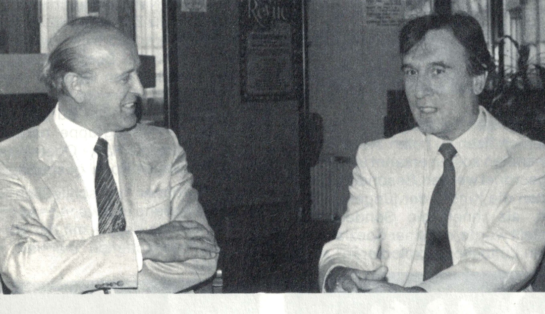 OHProf. Gerhard Schönfeldinger mit Claudio Abbado anlässlich des Auftritts des Gustav-Mahler-Jugendorchester in Oberschützen