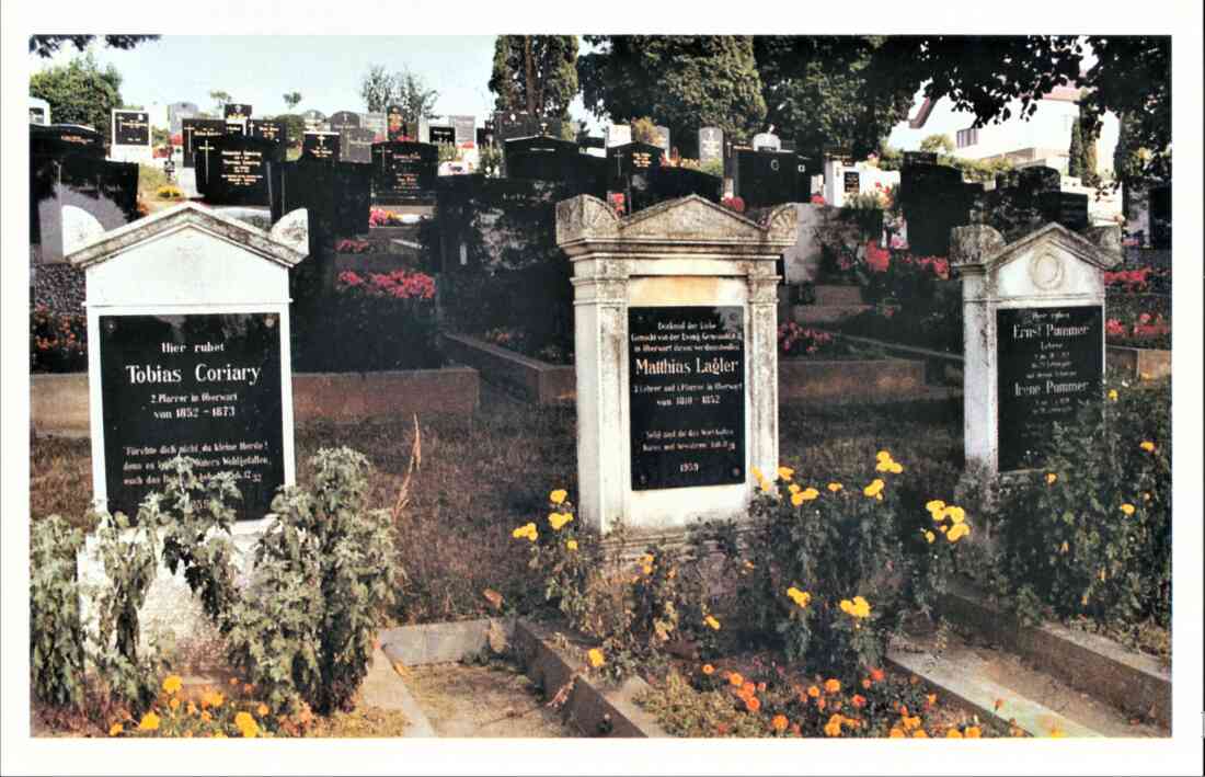 Gräber bedeutender Gemeindeglieder am evang. Friedhof AB - Coriary/Lagler/Pummer