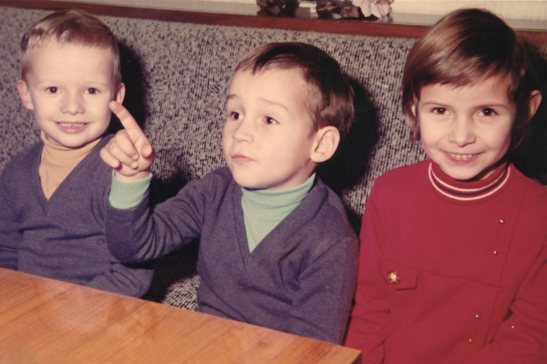 Die drei Kinder Thomas, Christian und Karin der Fam. Graf