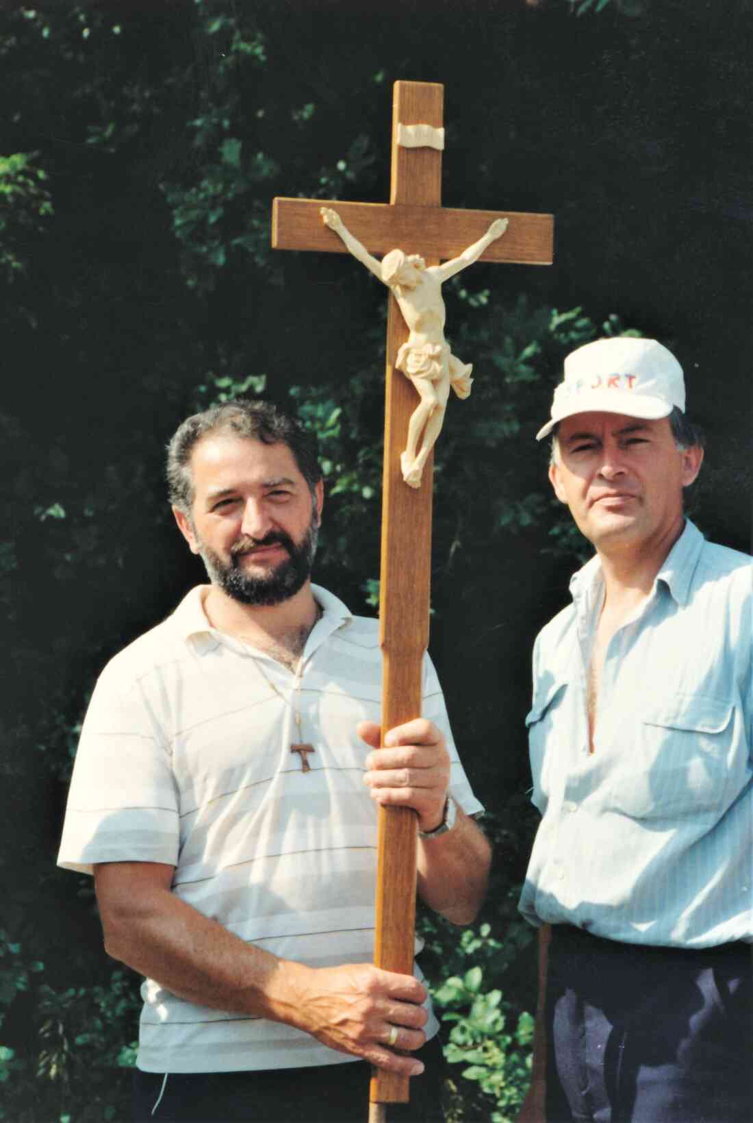 Röm. kath. Pfarre: 7. Fußwallfahrt nach Mariazell - 1991 (Willi Schmalzl und Ing. Willi Hodits)