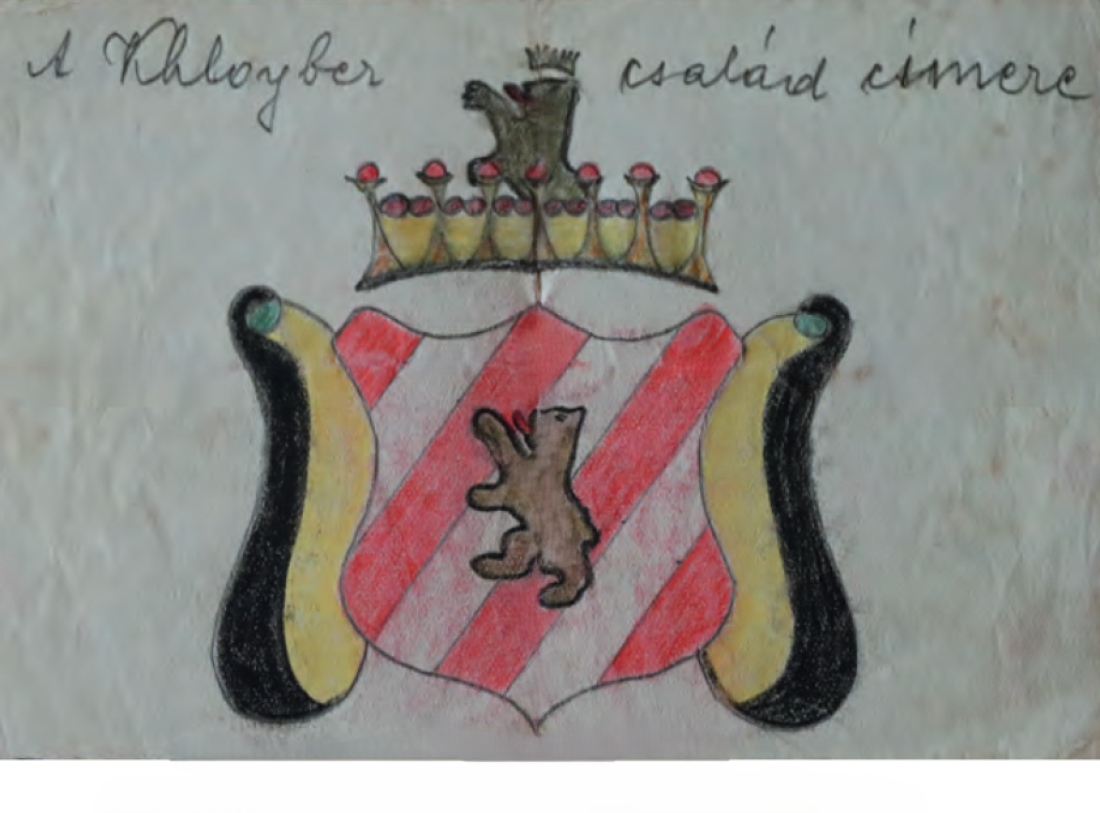 Wappen der Familie Khloyber - Zeichnung von Janos Topler aus  "Örseg -  Topler Johann, 2022"
