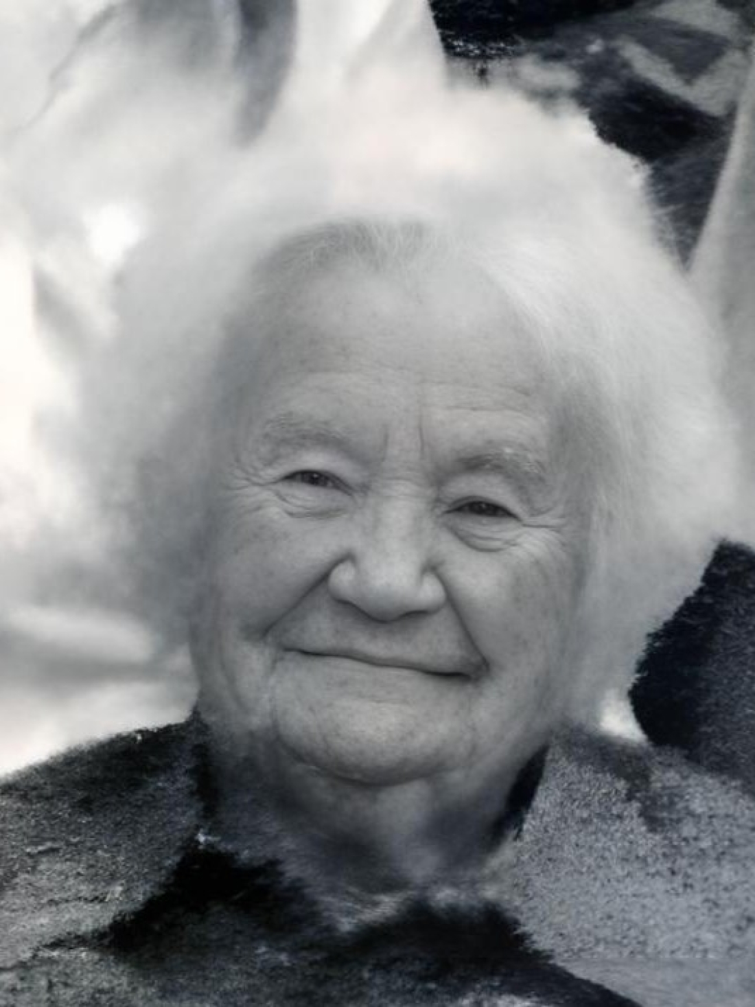 Elisabeth Linzer (geb. Schreiber, *1808/+2010) anlässlich ihres 102. Geburtstages (Portrait)