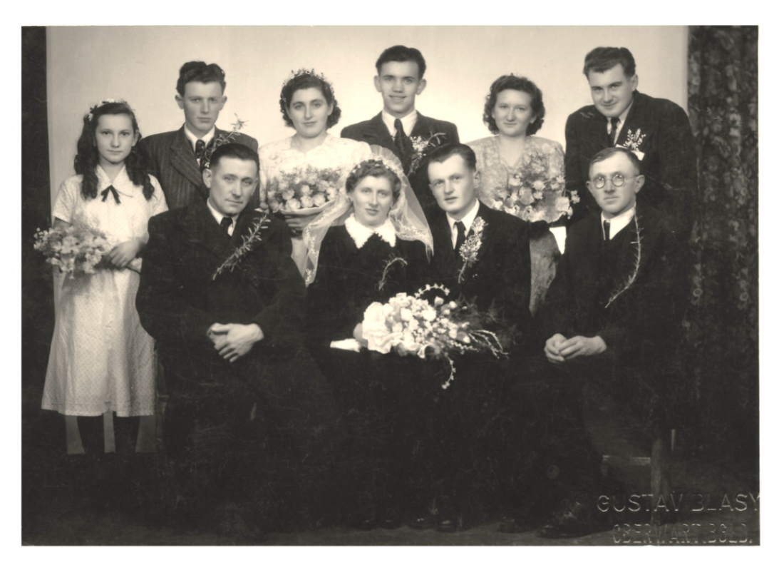 Hochzeit Johann Aorjan (*1928/+2013) und Juliane Böcskör (*1929/+2015) - OW 272 / Wiesengasse 24 // Polster-Merth-Imre