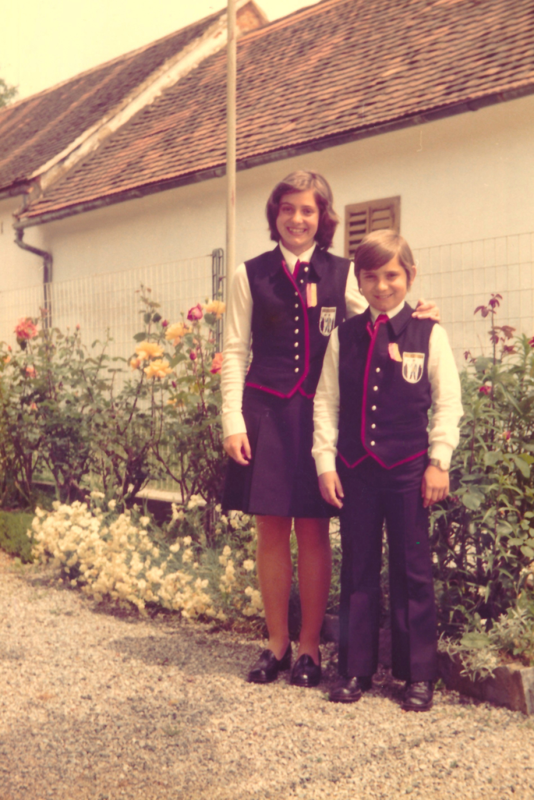Beginn einer bemerkenswerten Karriere: Hans Miertl mit seiner Schwester Margarthe als Jungmusiker bei der Stadtkapelle