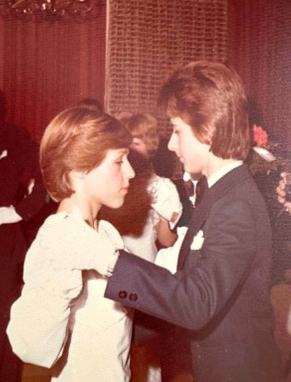 Evang. Pfarre: Tanzkurskränzchen am 29 November 1975: Michaele Sedlacek und Ernst Loss