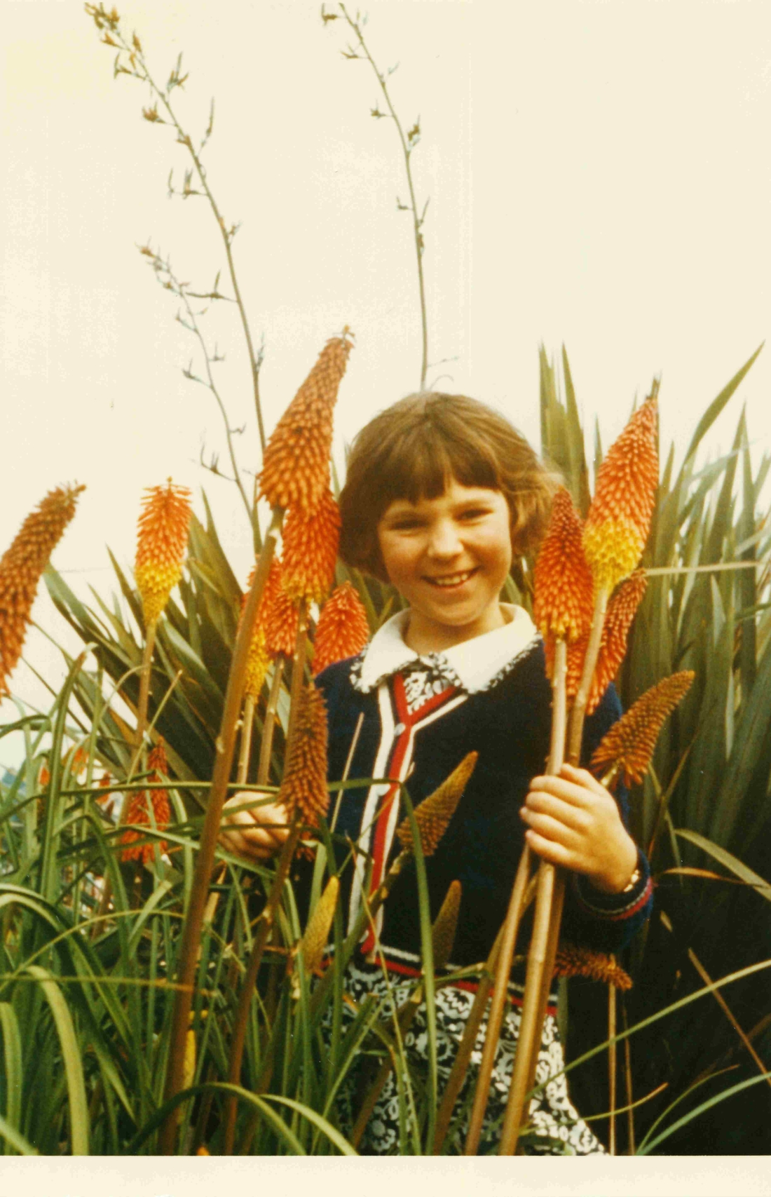 April Thyl (*1960) während eines Urlaubs in England