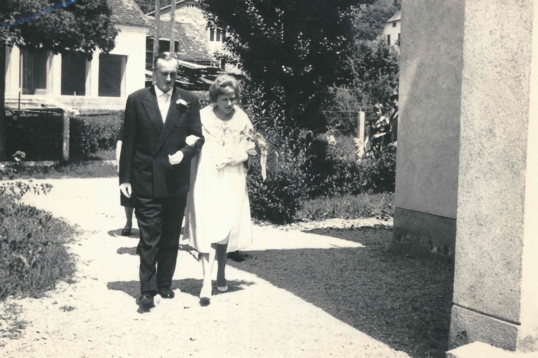 Hochzeit Dr. Alfred Pahr (*1924/+2005) und Herta Schober (*1936/+2007) in Weiz
