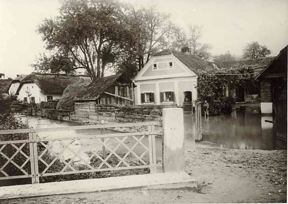 Pinka: Hochwasser in der Falkengasse