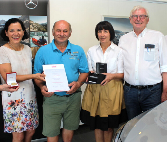 Ludwig Kajdocsi: 45 Jahre als Mitarbeiter bei Mercedes Schranz
