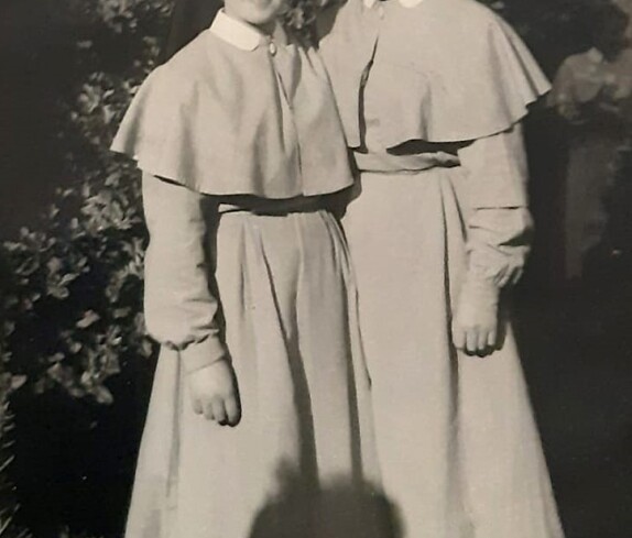 Schwesternschülerin Monika Steurer (geb. Amtmann. *1943/+2020) bei den Luisienschwestern in Graz