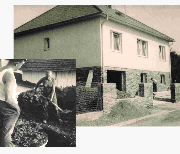 Haus Langer (Am Telek 21): letzte Arbeiten vor dem Einzug - Garber/Erdely