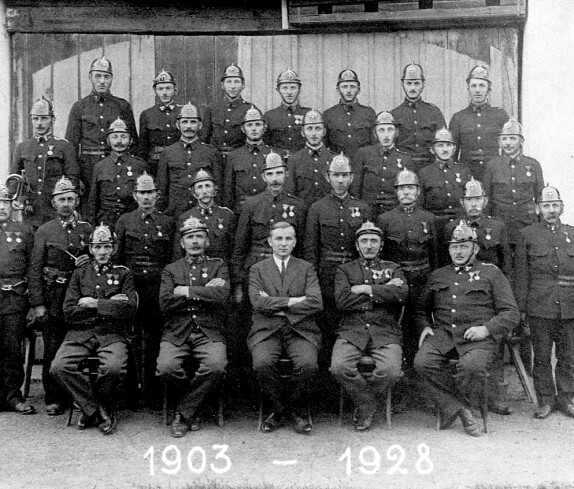 St. Martin: Mannschaftsfoto der Feuerwehr 1928 (Korbadits)