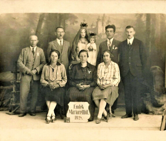 Röm. kath. Pfarre - Wallfahrt: "Emlek Mariacellböl 1928" - Erinnerung an Mariazell