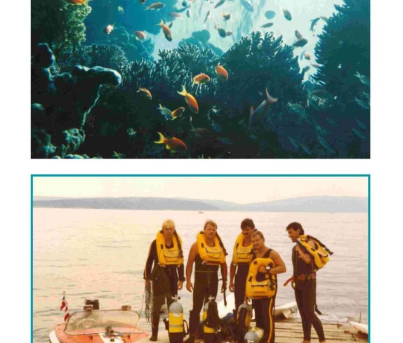 Oberwarter Untertaucher: Tauchaufenthalt auf Krk (damals noch Jugoslawien/ Teilrepublik Kroatien) - Muth/Holler/Kirnbauer/Samer/Urasch