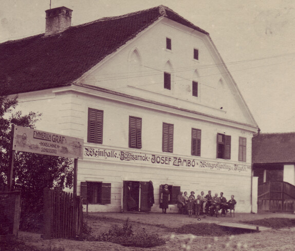 "Schwabhaus" - ehemals Weinhalle und Weingroßhandlung sowie Ziegelei Josef Zambo (OW 66 / Steinamangererstraße 75)
