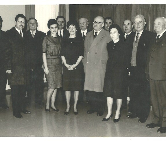 BM Fritz Bock besucht die Volksbank - Supper/Graf/Geschrey/Lang/Wiesler/Loos/Luif/Seper/Vörös/Gaal/Grabenhofer/Vörös