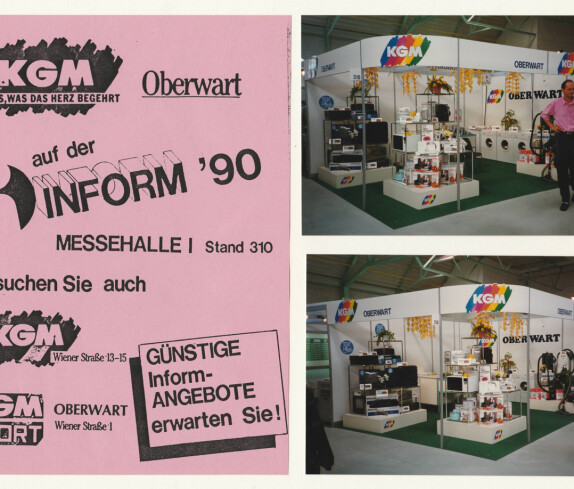 Einkaufserlebnis im KGM (Konsum/Coop) - Markt (Wienerstraße 13) - Flugblatt zur Inform 1990