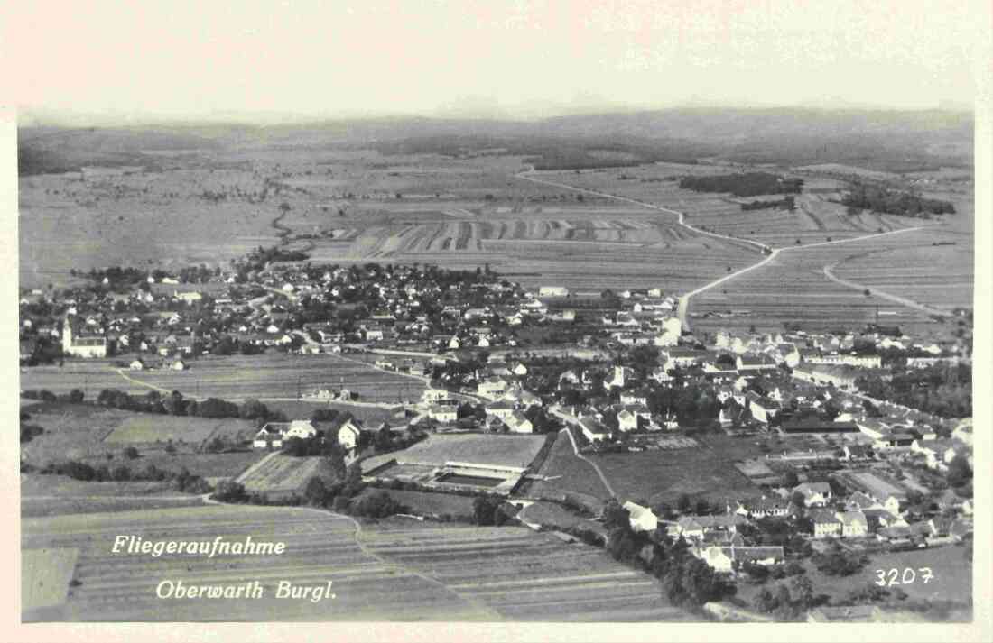 Ansichtskarte: Fliegeraufnahme Oberwarth Bgld. (Luftbild)