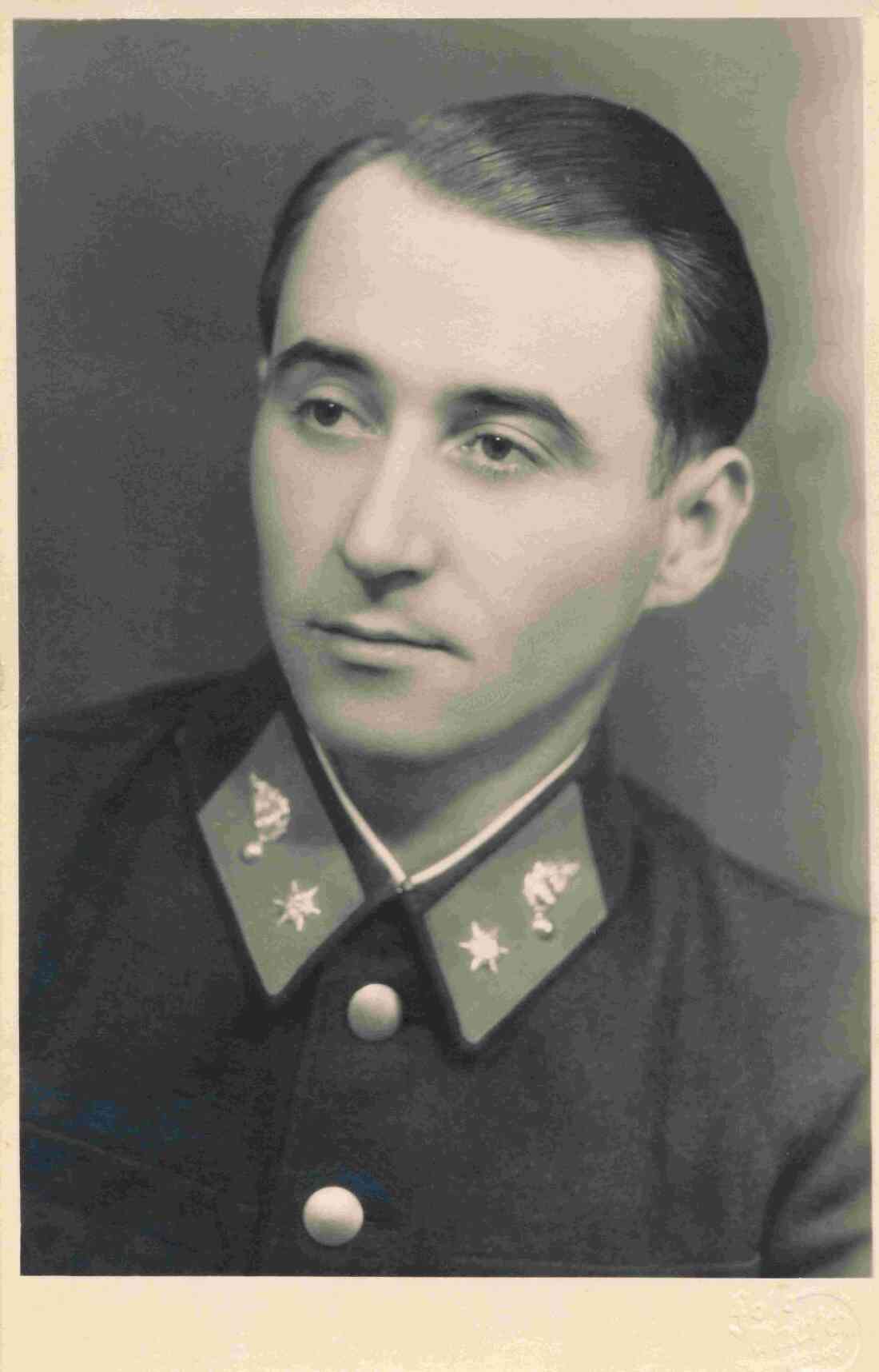 Alexander Böcskör (*1922/+1990) mit der Distinktion eines Aspiranten der Bundesgendarmerie (Portrait)