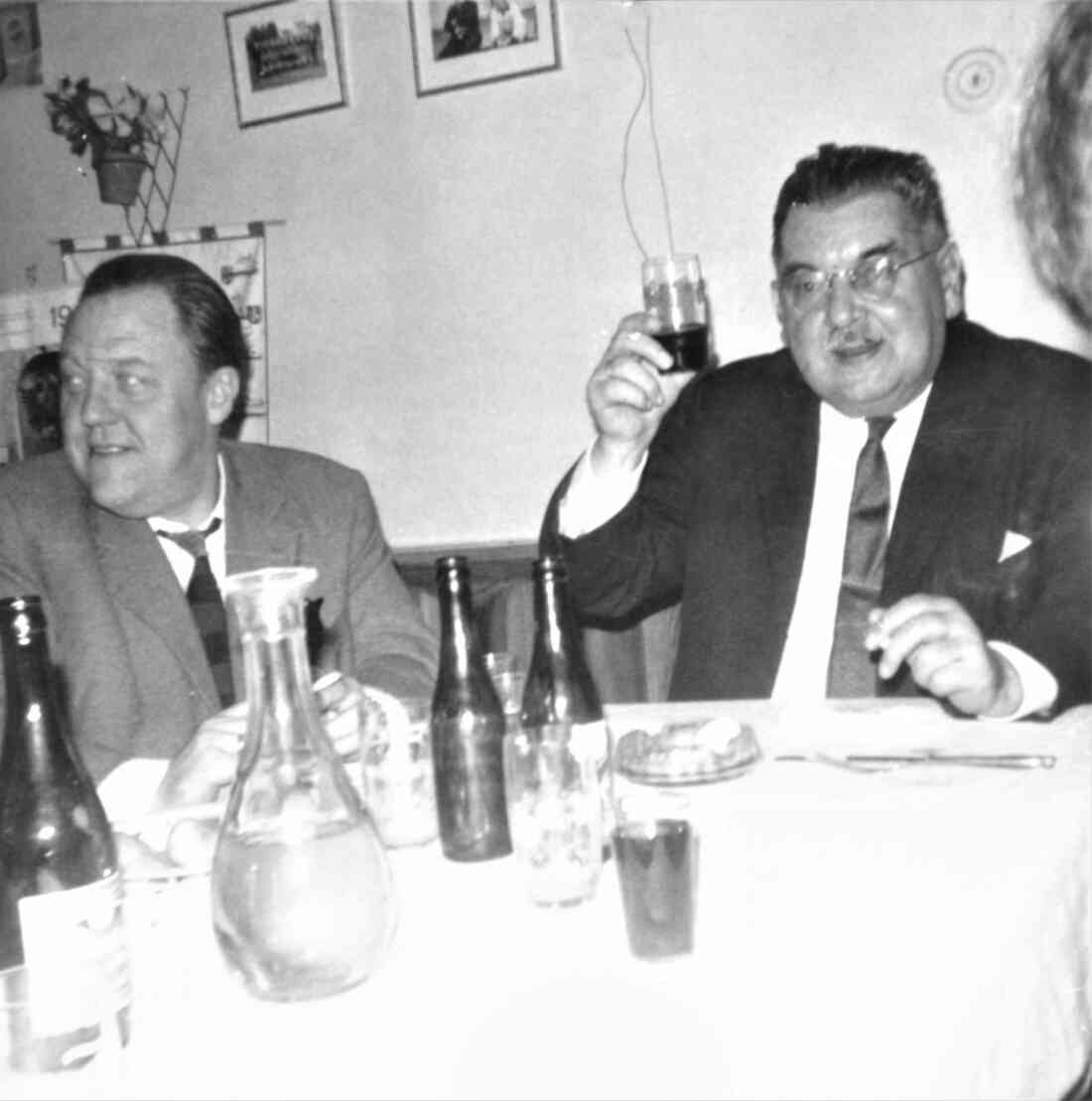 OSG: Das Führungsduo Geschäftsführer Heribert Sedlaczek (1952 bis 1986) und Obmann Franz Bezucha (1959 bis 1973)