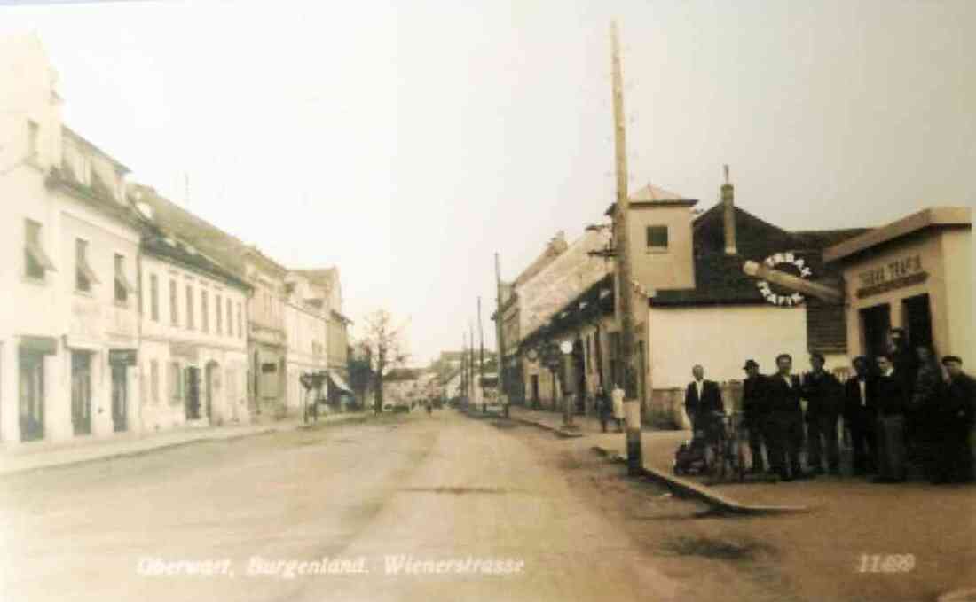 Ansichtskarte: Wienerstraße - Trafik Muth