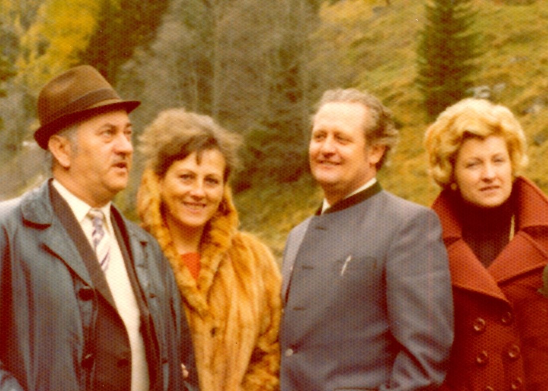 Die befreundeten Gastwirte Posch und Neubauer auf einem gemeinsamen Ausflug