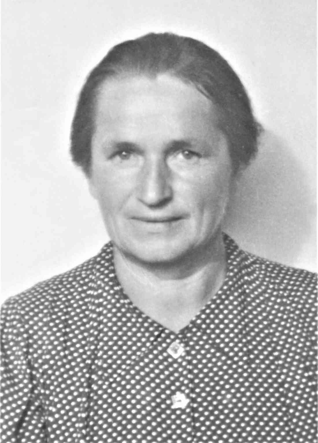 Maria Hanusch (geb. Heid, *1897 / +1971) aus dem Haus der Gärtnerei Hanusch-Graf