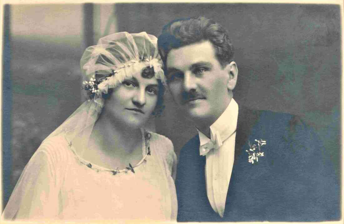 Das Hochzeitspaar Dipl.-Ing. Karl Resch (*1899/+1965) und Maria Karolina Aloisia Reder (*1899/+1977)