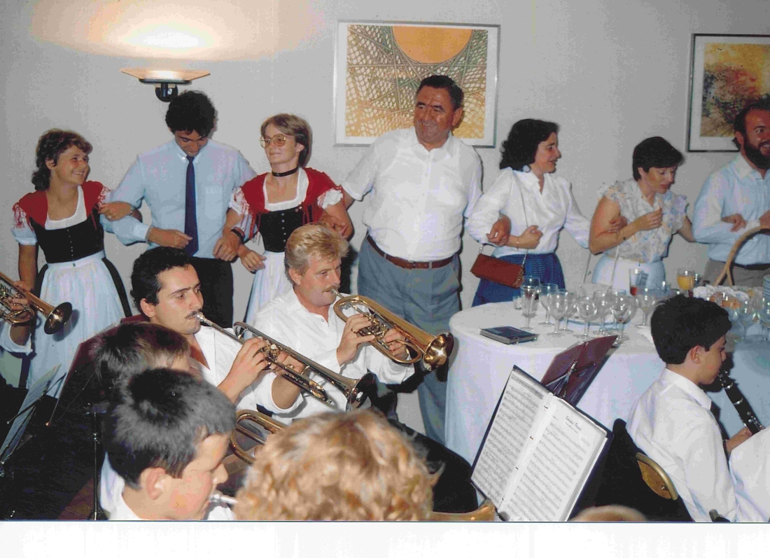 Die Stadtkapelle von 31.08. bis 12.09.1983 als Gast beim Folklore Festival in Dijon (Frankreich)