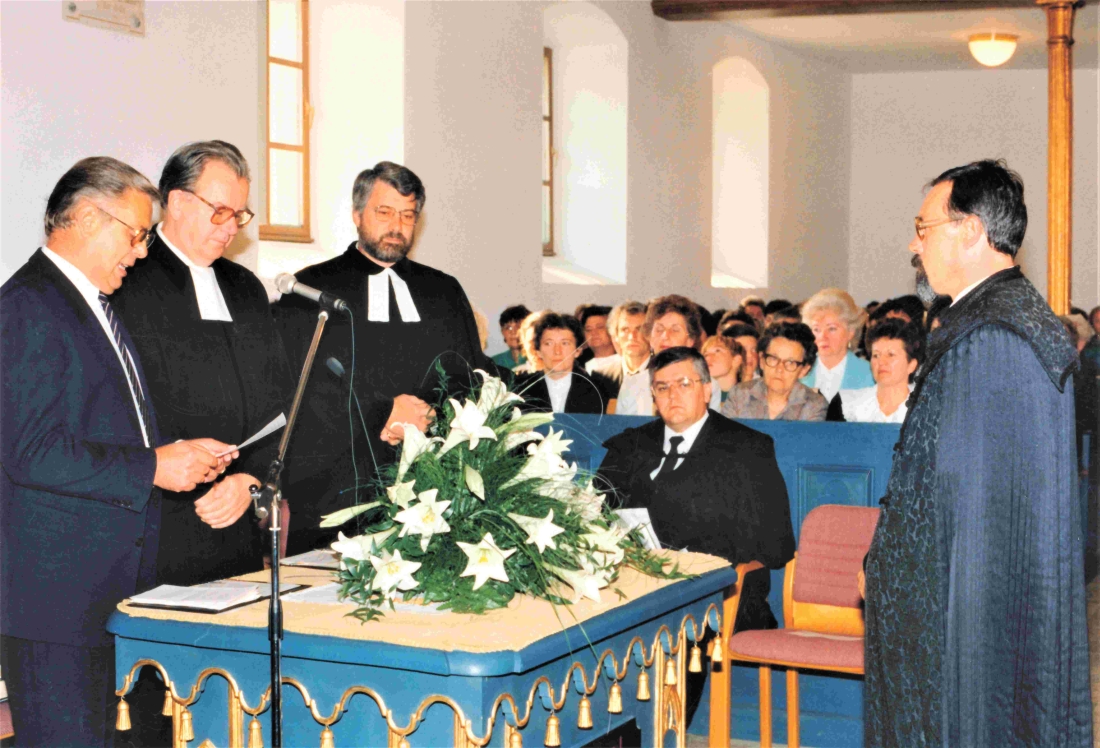 Reformierte Pfarrgemeinde: Amtseinführung von Pfarrer Mag. Laszlo Guthy - Fülöp/Karner/Kisza