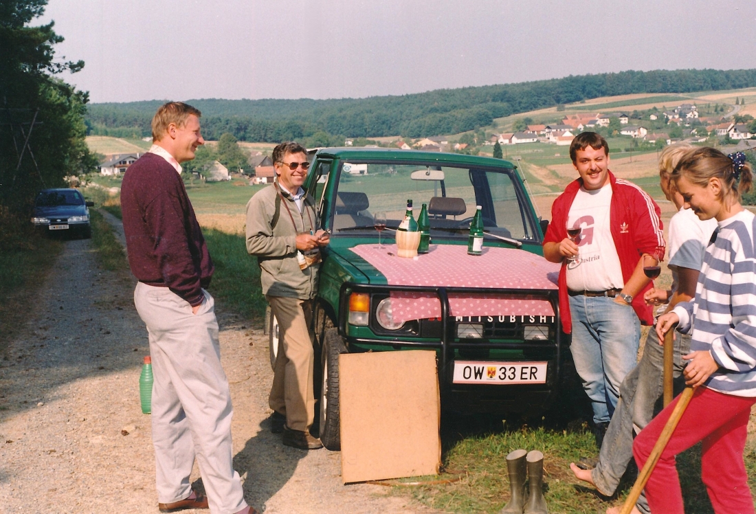 Ing. Hans Taucher nach getaner Arbeit in Harmisch
