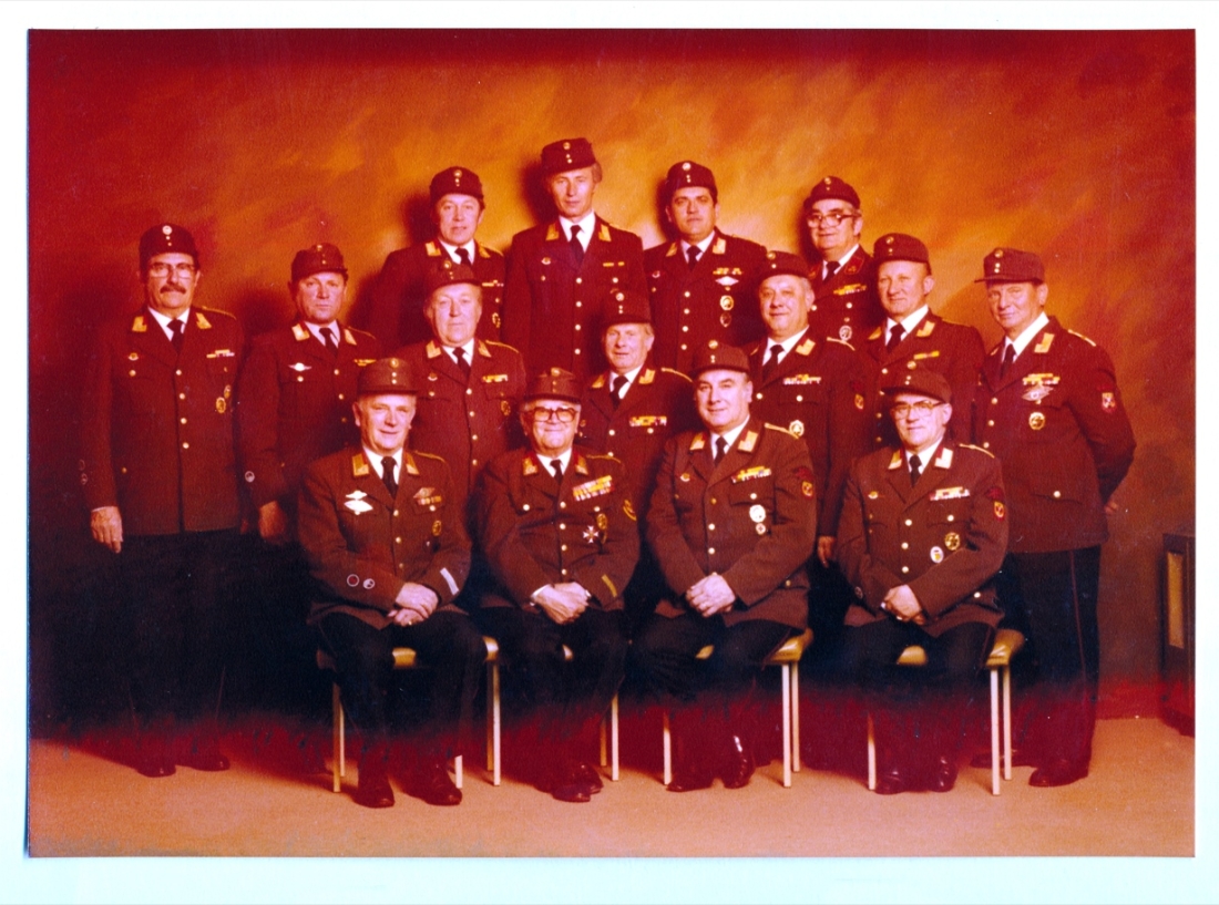 Der Bezirksfeuerwehrstab im Jahr 1981 - Schaffer/Pleyer/Klic/Heigl