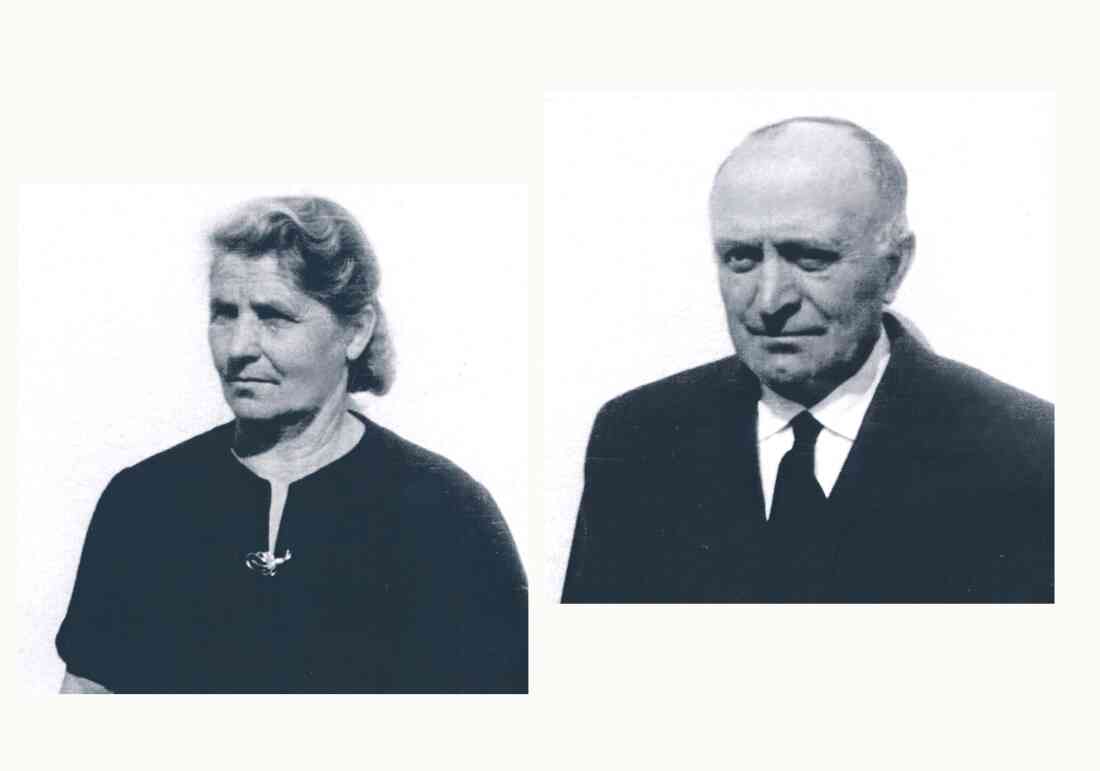 Das Ehepaar Ida Pongracz (*geb. Böcskör, *1914/+2007) und Samuel Pongracz (*1910/1979) - Raimundgasse 41 (Portraits)