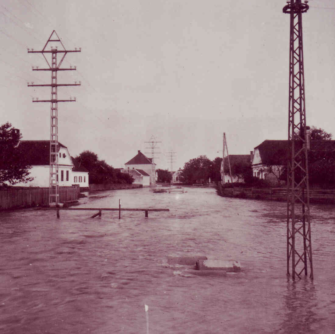 Hochwasser in der Bachgasse - wahrscheinlich 1937