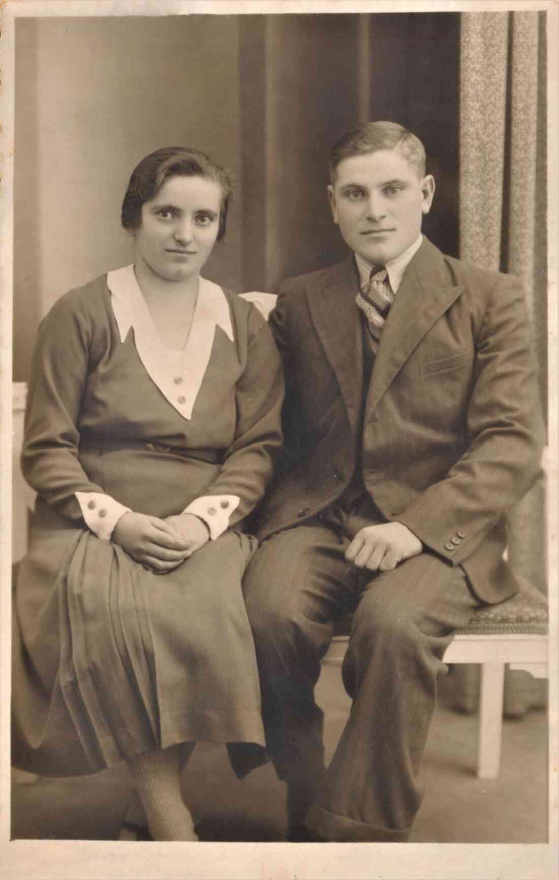 Gisela Györög (verh. Ritter, *1911/+1996) mit ihrem Bruder Gustav