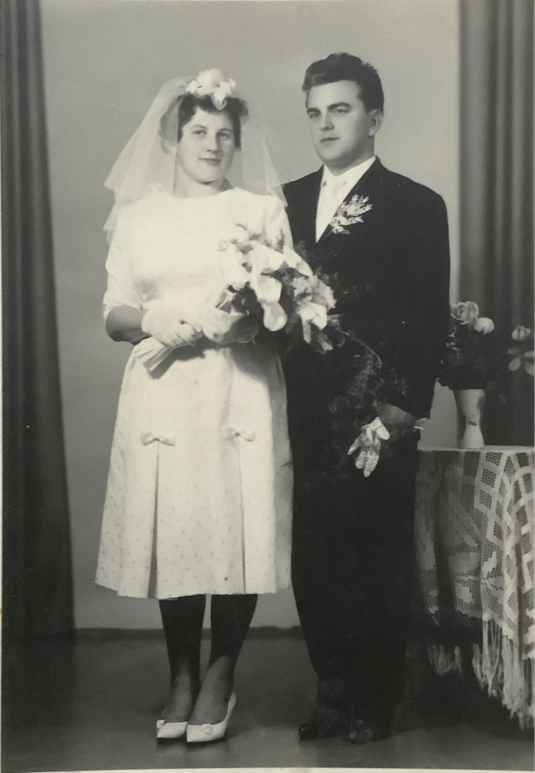 Das Hochzeitspaar Adolf Kaipel (*1938/+2015) und Margarete Ernst (*1932/+2019) - Berggasse 7