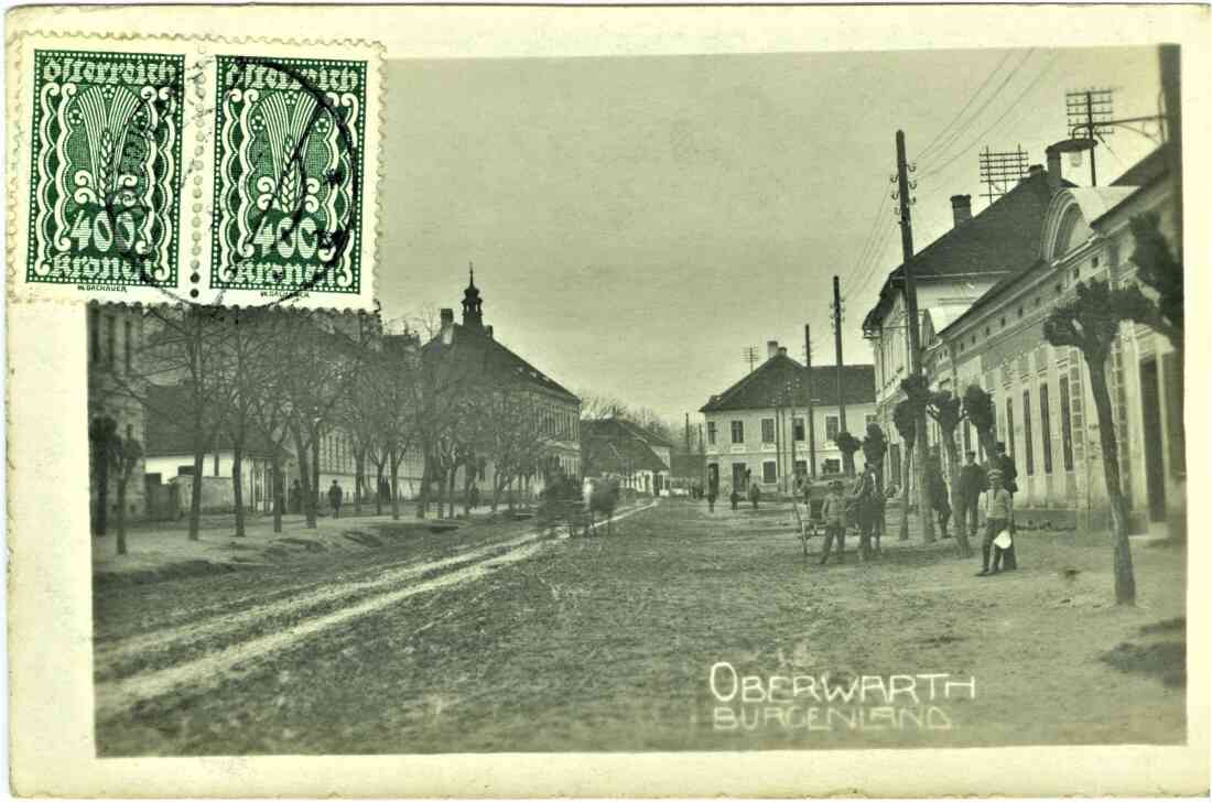 Ansichtskarte: Hauptstraße (Hauptplatz) in Richtung SO