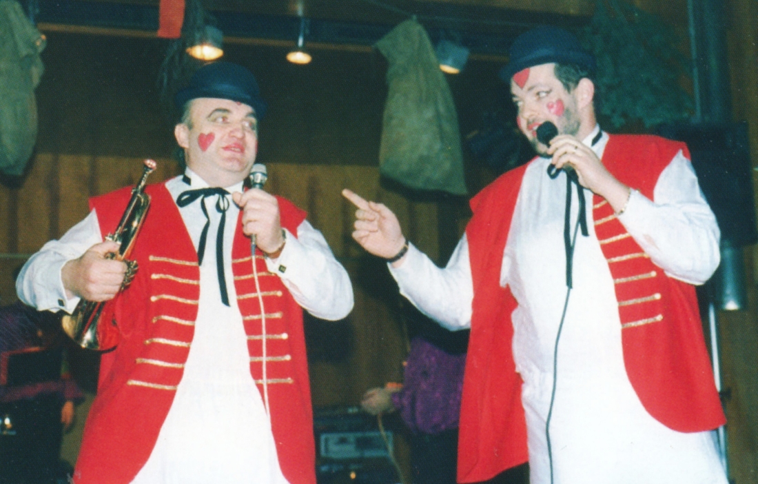Mitternachtseinlage beim Basketballkränzchen 1991- Wertner/Linzer