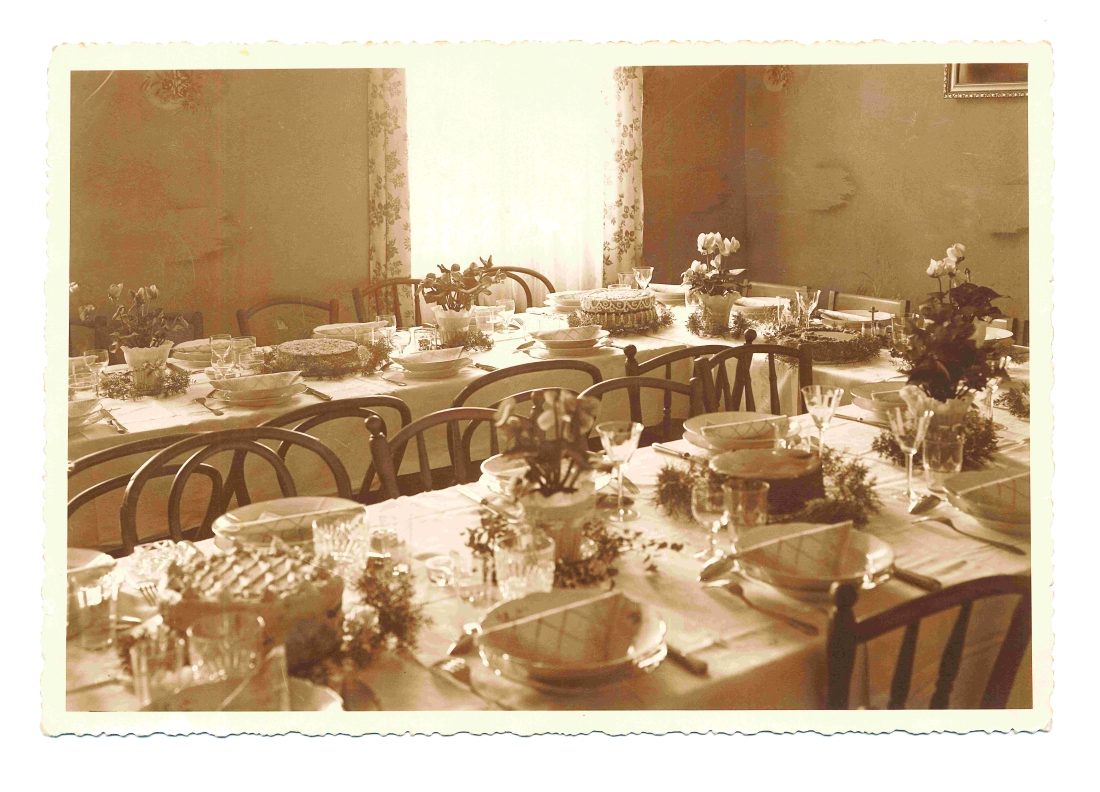 Hochzeit Theresia Halper und Josef Dirnbeck: die Hochzeitstafel