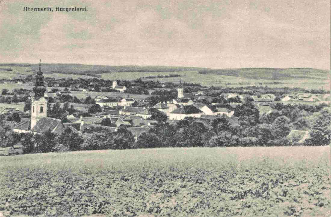 Ansichtskarte: "Oberwarth, Burgenland"