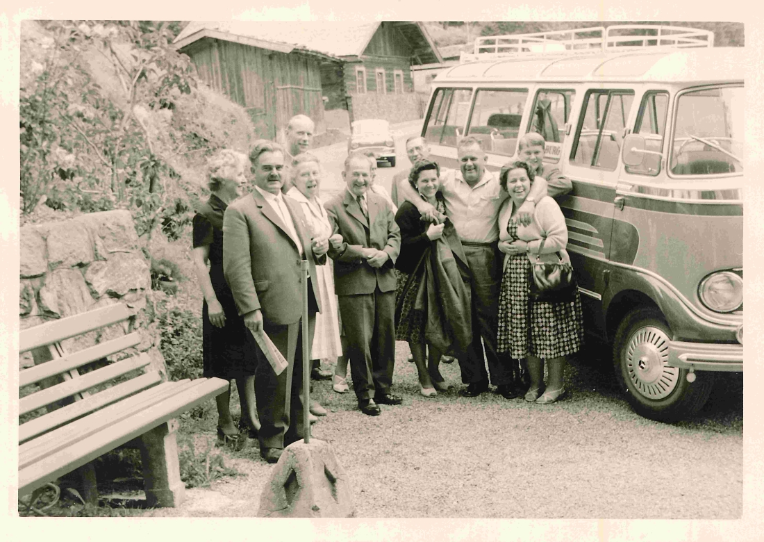 Ausflugsfahrt: Österreichrundfahrt mit einem Kleinbus der Südburg - Granich/Volcic/Schober/Kropf/Steurer/Hirschbeck