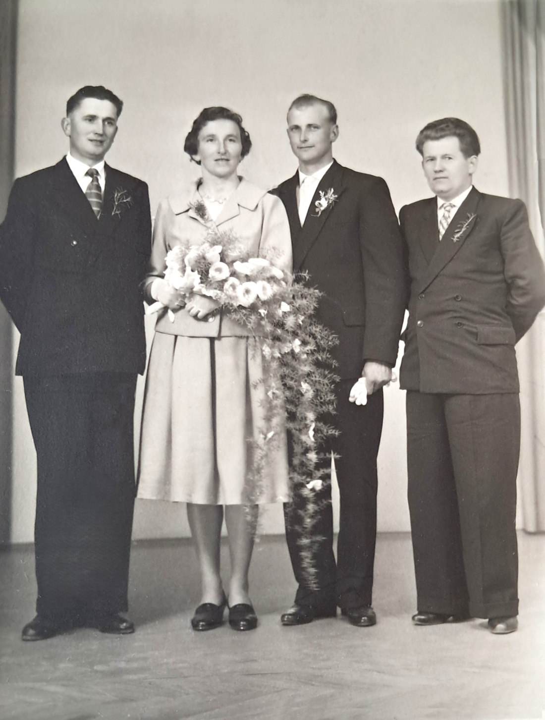 Hochzeit von Johann Mohat (*1937/+2022) und Margarete Simon (*1933/+2013) - Erdely/Zetter