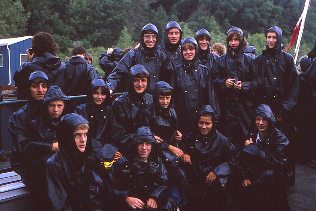 Stadtkapelle: Besuch der Niagarafälle anlässlich der Nordamerika-Konzertreise 1981 nach Canada und Amerika