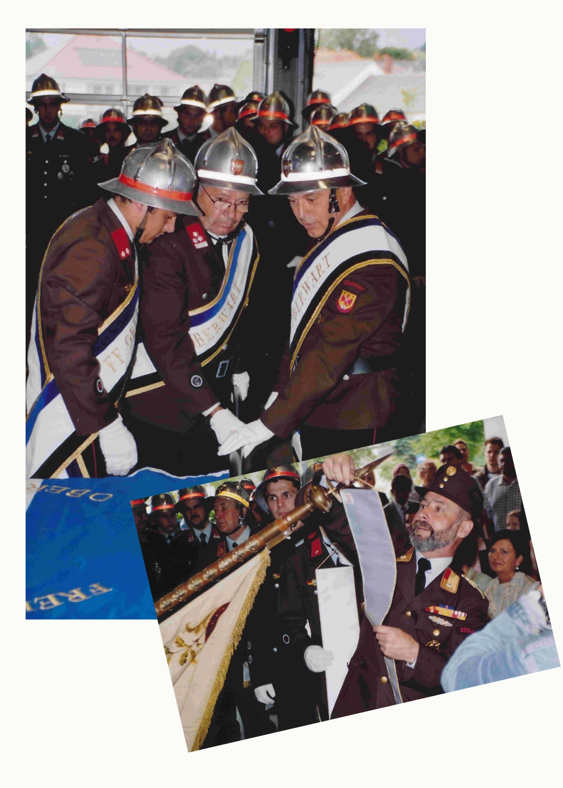 Stadtfeuerwehr: Fahnenweihe am 28. Mai 2006 -  Imre/Gabriel/Mohat/Weber