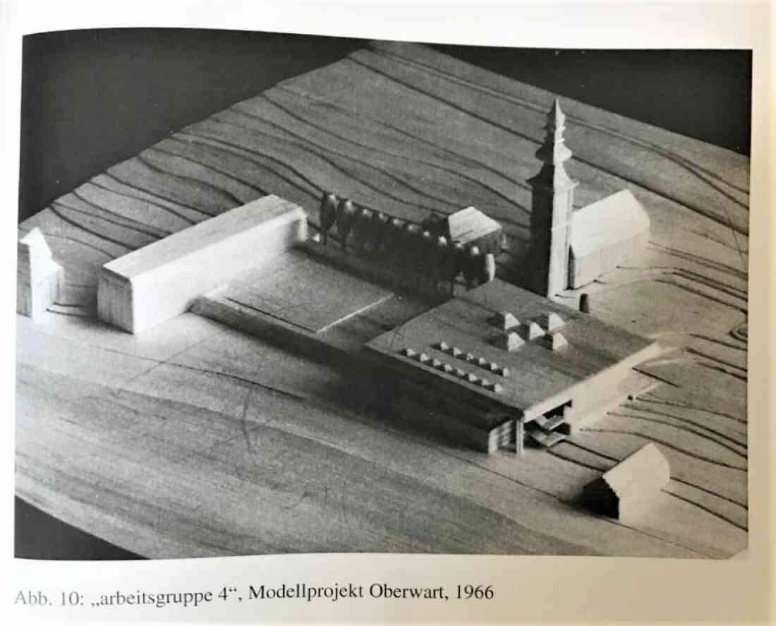 Bau der neuen röm. kath. Osterkirche - Architektenwettbewerb: Modell zur Einreichung "arbeitsgruppe 4"